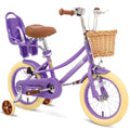 XJD Girls Bike for Toddlers and Kids Ages 2 - 12 Years Old, 12 14 16 in Kids Bike with Training Wheels & Basket, 20 in Girls Bicycle with Handbrake & Kickstand