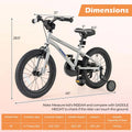 16" Kids Bike for 4-7 Years Old Girls Boys Sport Bicycle with Adjustable Saddle, Training Wheels, Reflectors
