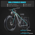 Electric Bike for Adults 26'', 1000W E - Mountain Bike 48V 30/20ah UL2849 Removable Battery, Fat Tire Ebike up to 30MPH Off Road Beach Snow Electric Bicycles Full Suspension & Dual Hydraulic Disc Brakes
