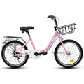20 in Kids Bike for Boys & Girls Age 5 - 10, Children'S Bicycle with Front Basket & Rear Rack, Commuter Bike for School & Leisure