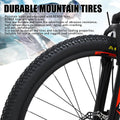 Mountain Bike, Mountain 26 in 21 - Speed Bicycle - Mens/Womens Hybrid Junior Road Bike (Black and White)