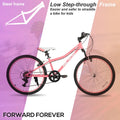 Hiland 24 in Mountain Bike, Front Suspension Fork Bicycles for Adults Multiple Colors