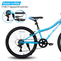 Hiland 24 in Mountain Bike, Front Suspension Fork Bicycles for Adults Multiple Colors