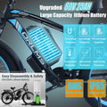 (US in Stock) 5000W Peak Dual Motor Electric Bike for Adults, 60V 25AH Removable Battery Ebike, 50MPH AWD 21 - Speed Mountain Snow E - Bike with 26" x 4.0 Fat Tire, Long Range Mountain Off - Road Ebikes
