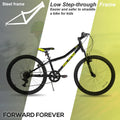 Hiland 24 in Mountain Bike, Front Suspension Fork Bicycles for Adults Multiple Colors