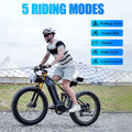 Electric Bike for Adults 26'', 1000W E - Mountain Bike 48V 30/20ah UL2849 Removable Battery, Fat Tire Ebike up to 30MPH Off Road Beach Snow Electric Bicycles Full Suspension & Dual Hydraulic Disc Brakes
