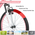 Hiland 24 in Mountain Bike, Front Suspension Fork Bicycles for Adults Multiple Colors