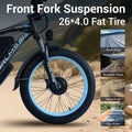(US in Stock) 5000W Peak Dual Motor Electric Bike for Adults, 60V 25AH Removable Battery Ebike, 50MPH AWD 21 - Speed Mountain Snow E - Bike with 26" x 4.0 Fat Tire, Long Range Mountain Off - Road Ebikes