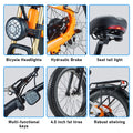 Electric Bike for Adults 26'', 1000W E - Mountain Bike 48V 30/20ah UL2849 Removable Battery, Fat Tire Ebike up to 30MPH Off Road Beach Snow Electric Bicycles Full Suspension & Dual Hydraulic Disc Brakes