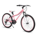 Hiland 24 in Mountain Bike, Front Suspension Fork Bicycles for Adults Multiple Colors