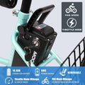 Docred 24" Electric Tricycle for Adults & Seniors, 7 Speed 3 Wheel E - Bike with Large Basket/Low - Step Through Frame, 350W Motor 36V/10.4AH Lithium Bettery, 15.5MPH