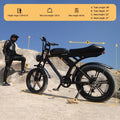 Movcan V30 Electric Bike for Adult, 1000W 20" Fat Tire 48V 15.6AH Removable Battery, 28MPH 7 - Speed Disc Brake Off - Road Mountain Ebike UL2849