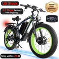 (US in Stock) 5000W Peak Dual Motor Electric Bike for Adults, 60V 25AH Removable Battery Ebike, 50MPH AWD 21 - Speed Mountain Snow E - Bike with 26" x 4.0 Fat Tire, Long Range Mountain Off - Road Ebikes