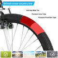 Hiland 24 in Mountain Bike, Front Suspension Fork Bicycles for Adults Multiple Colors