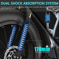 Electric Bike for Adults 26'', 1000W E - Mountain Bike 48V 30/20ah UL2849 Removable Battery, Fat Tire Ebike up to 30MPH Off Road Beach Snow Electric Bicycles Full Suspension & Dual Hydraulic Disc Brakes