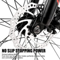 26" MTB Mountain Bike, Hardtail Bicycle for Mens Womens, Suspension Fork and Dual Disc Brake, 17" Frame, Stainless Steel Frame, 21 Speed Shimano - Black & Red