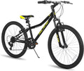 Hiland 24 in Mountain Bike, Front Suspension Fork Bicycles for Adults Multiple Colors