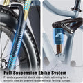 Electric Bike for Adults 26'', 1000W E - Mountain Bike 48V 30/20ah UL2849 Removable Battery, Fat Tire Ebike up to 30MPH Off Road Beach Snow Electric Bicycles Full Suspension & Dual Hydraulic Disc Brakes