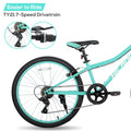 Hiland 24 in Mountain Bike, Front Suspension Fork Bicycles for Adults Multiple Colors
