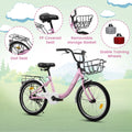 20 in Kids Bike for Boys & Girls Age 5 - 10, Children'S Bicycle with Front Basket & Rear Rack, Commuter Bike for School & Leisure