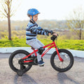 16" Kids Bike for 4-7 Years Old Girls Boys Sport Bicycle with Adjustable Saddle, Training Wheels, Reflectors