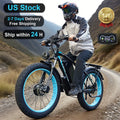(US in Stock) 5000W Peak Dual Motor Electric Bike for Adults, 60V 25AH Removable Battery Ebike, 50MPH AWD 21 - Speed Mountain Snow E - Bike with 26" x 4.0 Fat Tire, Long Range Mountain Off - Road Ebikes