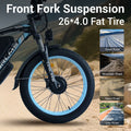 (US in Stock) 5000W Peak Dual Motor Electric Bike for Adults, 60V 25AH Removable Battery Ebike, 50MPH AWD 21 - Speed Mountain Snow E - Bike with 26" x 4.0 Fat Tire, Long Range Mountain Off - Road Ebikes