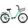 20 in Kids Bike for Boys & Girls Age 5 - 10, Children'S Bicycle with Front Basket & Rear Rack, Commuter Bike for School & Leisure
