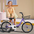20 in Kids Bike for Boys & Girls Age 5 - 10, Children'S Bicycle with Front Basket & Rear Rack, Commuter Bike for School & Leisure